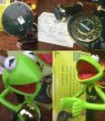 画像2: 90s Vintage Kermit the Frog Candlestick Phone (AL242) (2)