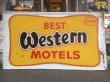 画像1: 60s Vintage Best Western Motels Sign (AL247) (1)