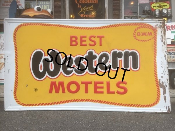 画像1: 60s Vintage Best Western Motels Sign (AL247) (1)