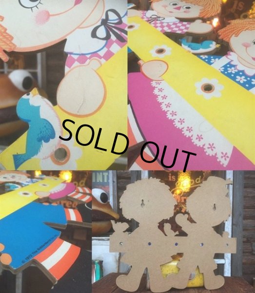 画像3: 70s Vintage Dolly Toy Pin Ups Wall Decor Hanger Raggady (AL246) (3)