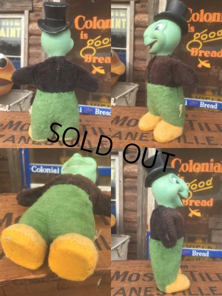 画像2: 50s Vintage Disney Jiminy Cricket Rubber Face Doll Gund (AL265) (2)