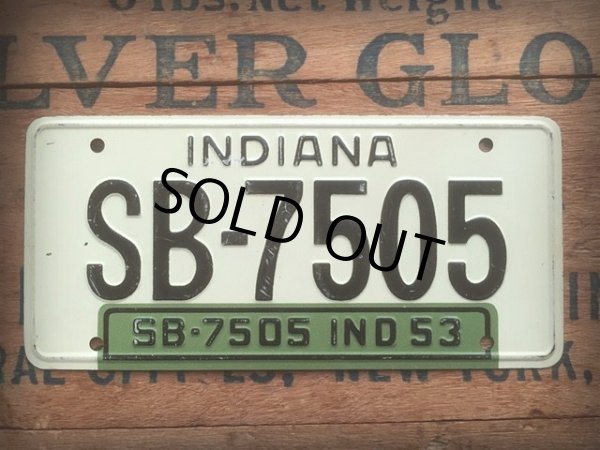 画像1: 50s Vintage Bicycle License Plate SB-7505 (AL274) (1)