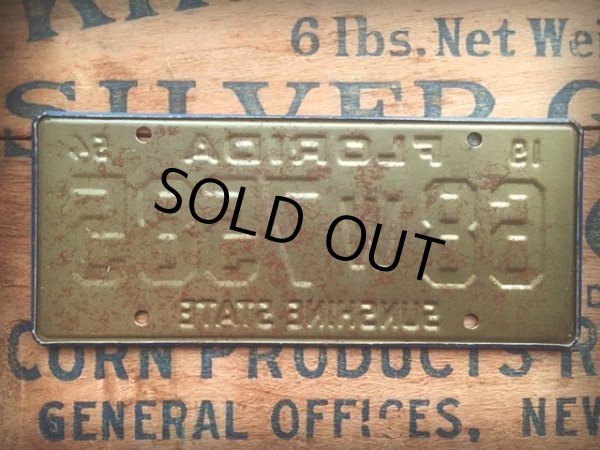 画像2: 50s Vintage Bicycle License Plate 68 W 7585 (AL282) (2)