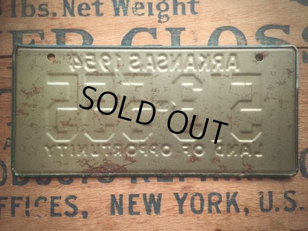 画像2: 50s Vintage Bicycle License Plate 513-555 (AL285) (2)