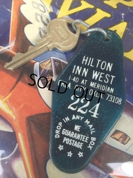 画像1: Vintage Motel Key Hillton Inn West #224 (AL7664)  (1)