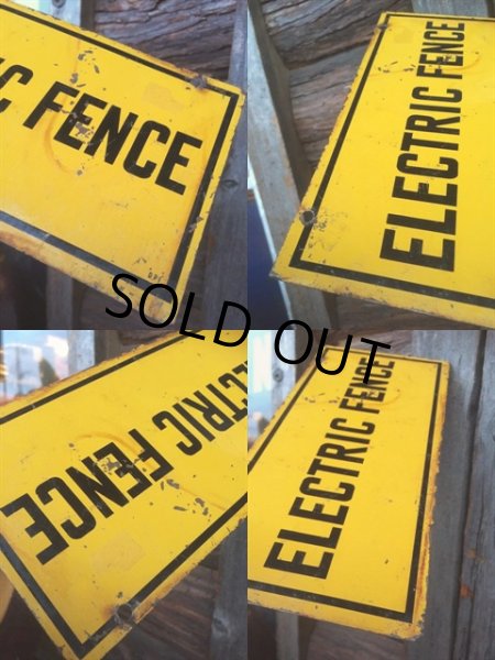 画像3: Vintage Electric Fance Farm Sign (AL290) (3)