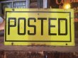画像1: Vintage Posted & Electric Fance Farm Sign (AL291) (1)
