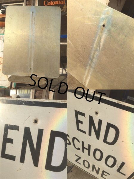 画像3: Vintage Road Sign END SCHOOL ZONE (AL301) (3)