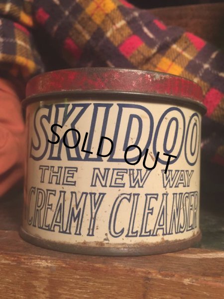 画像1: Vintage Skidoo creamy cleanser Soap Tin (AL303) (1)