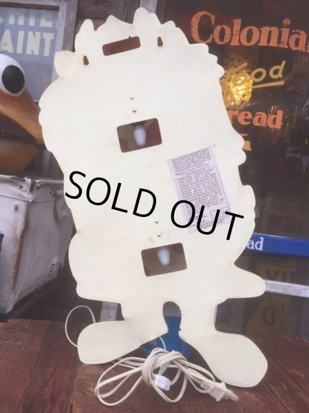 画像2: Vintage Looney Tunes TAZ Wall Decor Lighted (AL307) (2)