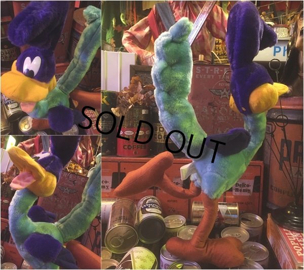 画像2: 90s Vintage Road Runner Six Flags Plush Doll 50cm (AL330) (2)