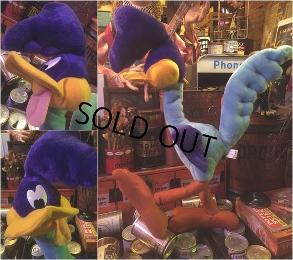 画像2: 90s Vintage Road Runner Six Flags Plush Doll 70cm (AL331) (2)