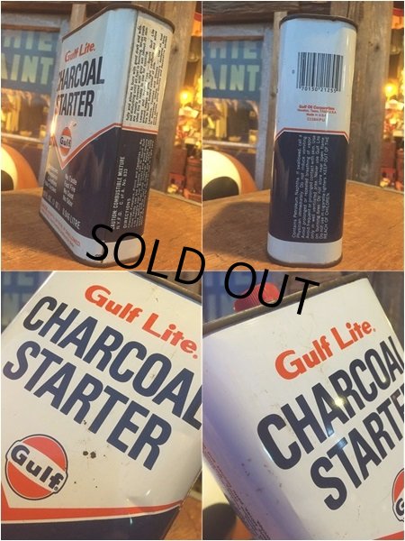 画像3: Vintage Gulf Lite Charcoal Starter Oil Can 1 QT (AL333) (3)