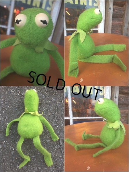 画像2: 70s Vintage Muppets Kermit Beans Doll 23cm (AL338) (2)