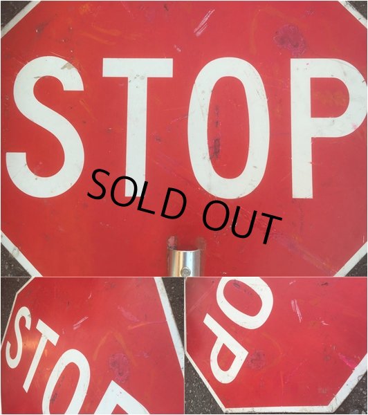 画像3: Vintage Road Sign STOP & SLOW (AL345) (3)