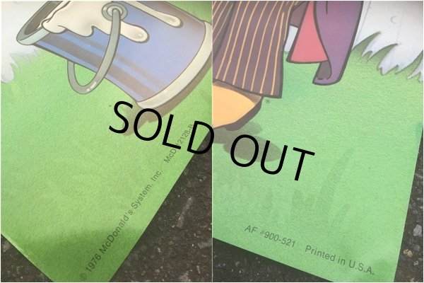 画像3: 70s Vintage McDonalds Poster Sign Mayor McCheese (AL350)  (3)