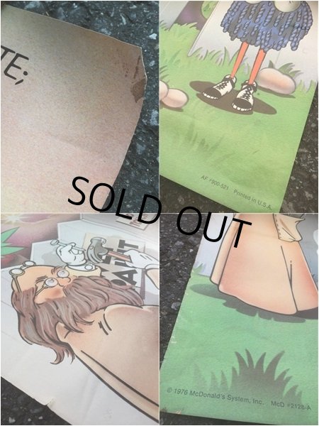 画像3: 70s Vintage McDonalds Poster Sign Grimas (AL351)  (3)