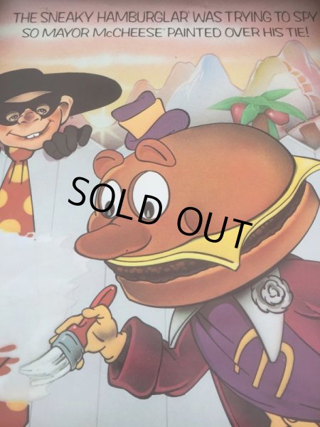画像2: 70s Vintage McDonalds Poster Sign Mayor McCheese (AL350)  (2)