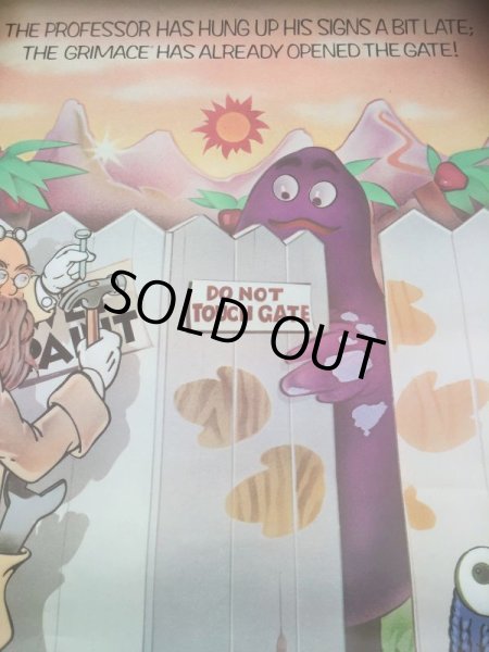 画像2: 70s Vintage McDonalds Poster Sign Grimas (AL351)  (2)