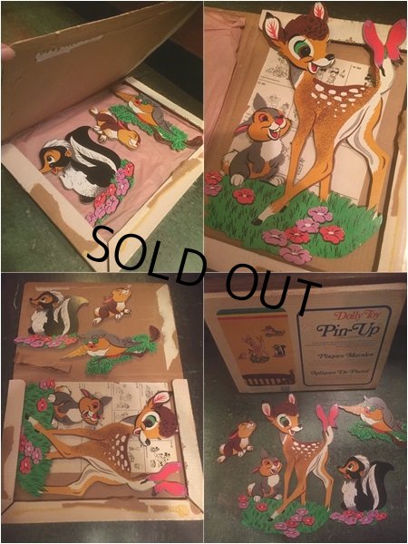 画像3: Vintage Dolly Toy Pin Ups Wall Decor Bambi (AL354) (3)