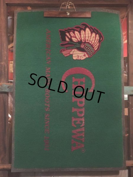 画像5: Vintage Chippewa Store Advertising Carpet (AL358) (5)