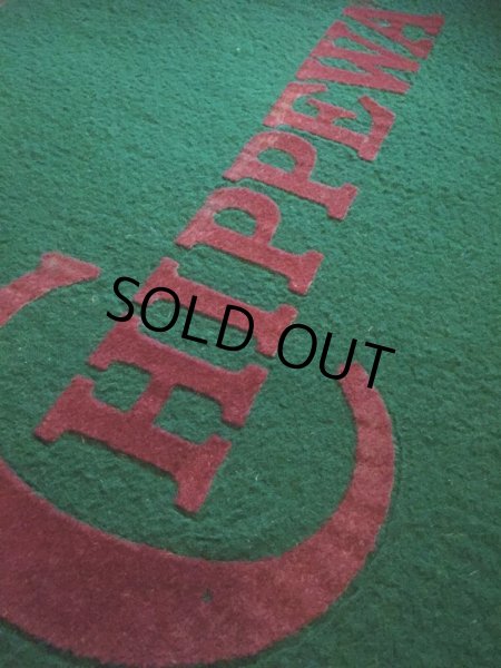 画像3: Vintage Chippewa Store Advertising Carpet (AL358) (3)