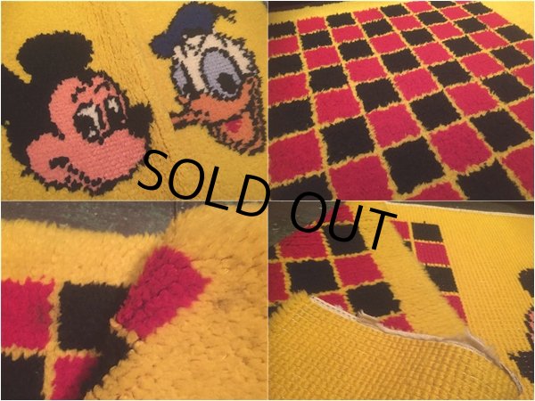 画像4: Vintage Disney Mickey & Donald Play Mat Rug (AL368) (4)