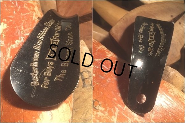 画像3: Vitage Advertising Shoe Horn Buster Brown Blue Ribbonn Shoes (AL381) (3)