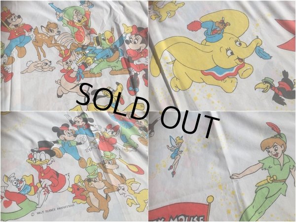 画像3: Vintage Mickey Mouse Club Twin Flat Sheet (AL385) (3)