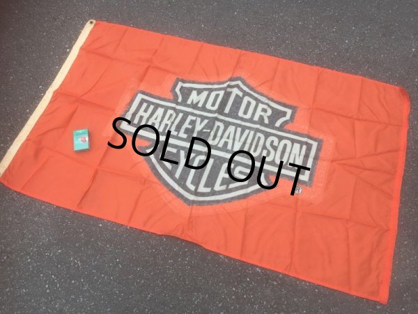 画像2: Vintage Harley Davidson Moter Cycles Flag Banner (AL412)  (2)