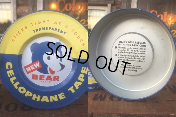 画像3: Vintage Bear Brand Cellophae Tape Can (AL416)  (3)
