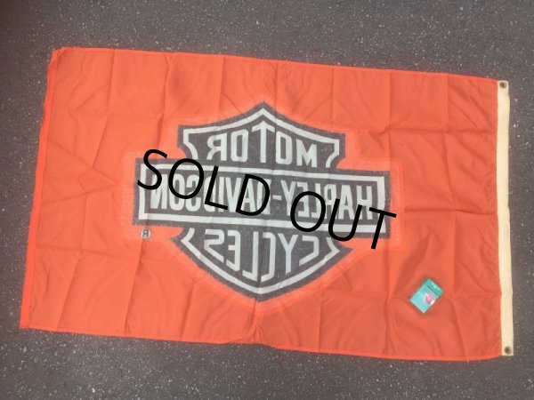 画像3: Vintage Harley Davidson Moter Cycles Flag Banner (AL412)  (3)