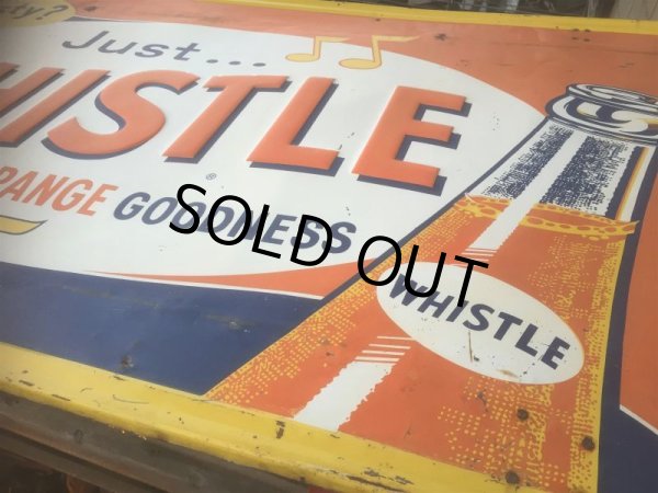 画像5: Vintage  Whistle Orange Soda Drink Embossed Sign (AL423)  (5)