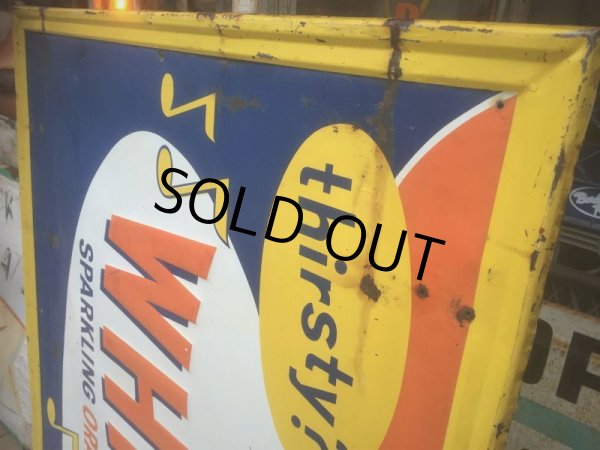 画像8: Vintage  Whistle Orange Soda Drink Embossed Sign (AL423)  (8)