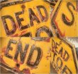 画像3: Vintage Road Sign Yellow Embossed Stop Dead End (AL424) (3)
