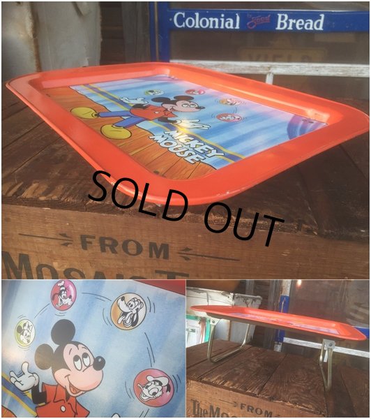 画像2: Vintage Disney Mickey Mouse Tin Tray  (AL434)  (2)