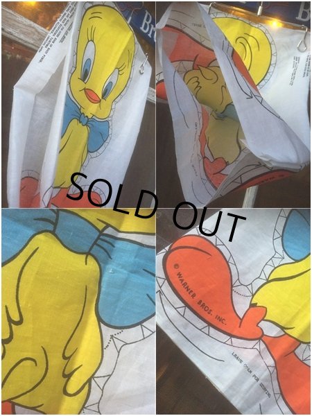 画像3: Vintage Tweety Bird Fabric Pillow Cushion Panel Kit (AL433)  (3)