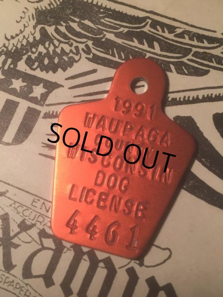 画像1: 90s Vintage Dog License Tag #4461 (AL1760) (1)