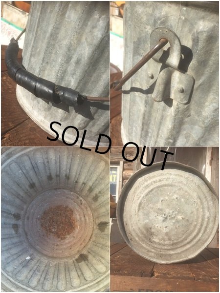 画像3: Vintage Metal Bucket  (AL440) (3)