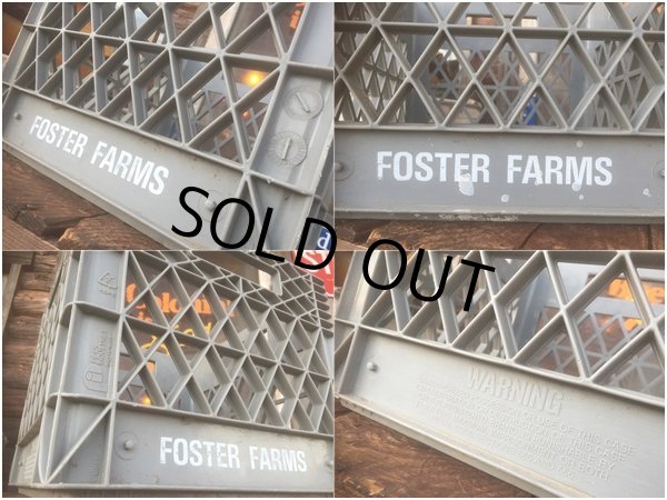画像3: Vintage Foster Farms Plastic Crate Box (AL448) (3)