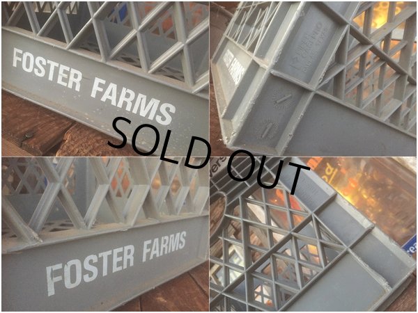 画像3: Vintage Foster Farms Plastic Crate Box (AL453) (3)
