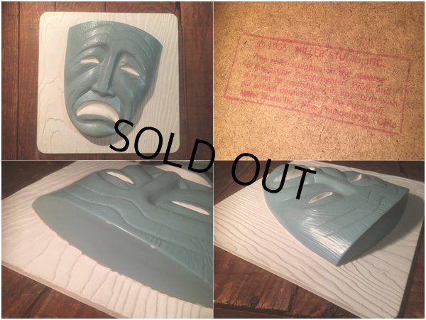 画像6: Vintage Comedy Tragedy Two Face Wall Decor (AL465) (6)