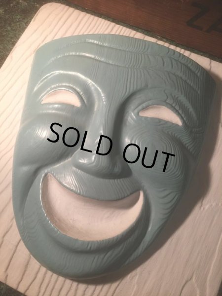 画像3: Vintage Comedy Tragedy Two Face Wall Decor (AL465) (3)