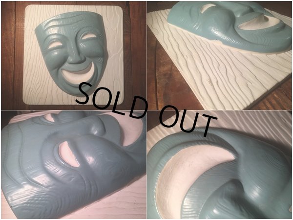 画像5: Vintage Comedy Tragedy Two Face Wall Decor (AL465) (5)