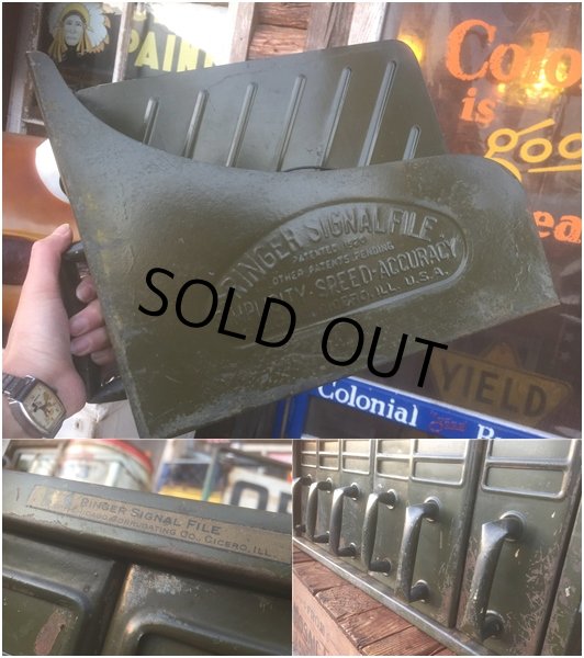 画像2: Vintage 1920 Ringer Signal File Metal Cabinet (AL468) (2)