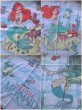 画像2: Vintage Lttle Mermaid Twin Flat Sheet (AL478) (2)
