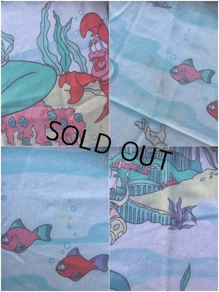 画像4: Vintage Lttle Mermaid Twin Flat Sheet (AL478) (4)