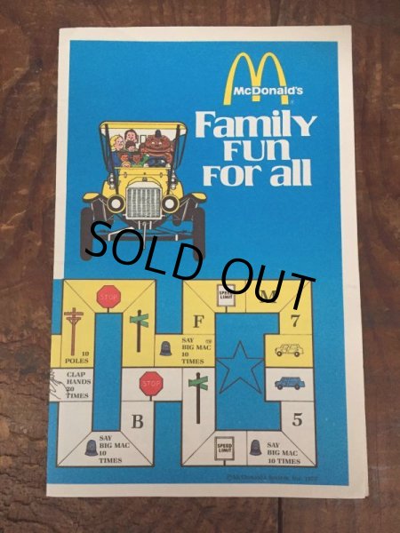 画像1: 70s Vintage McDonalds Family Fun For all Booklet Big Mac (AL501)  (1)