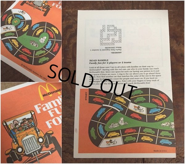 画像2: 70s Vintage McDonalds Family Fun For all Booklet Humburglar (AL502)  (2)