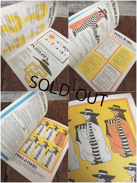 画像3: 70s Vintage McDonalds Family Fun For all Booklet Humburglar (AL502)  (3)